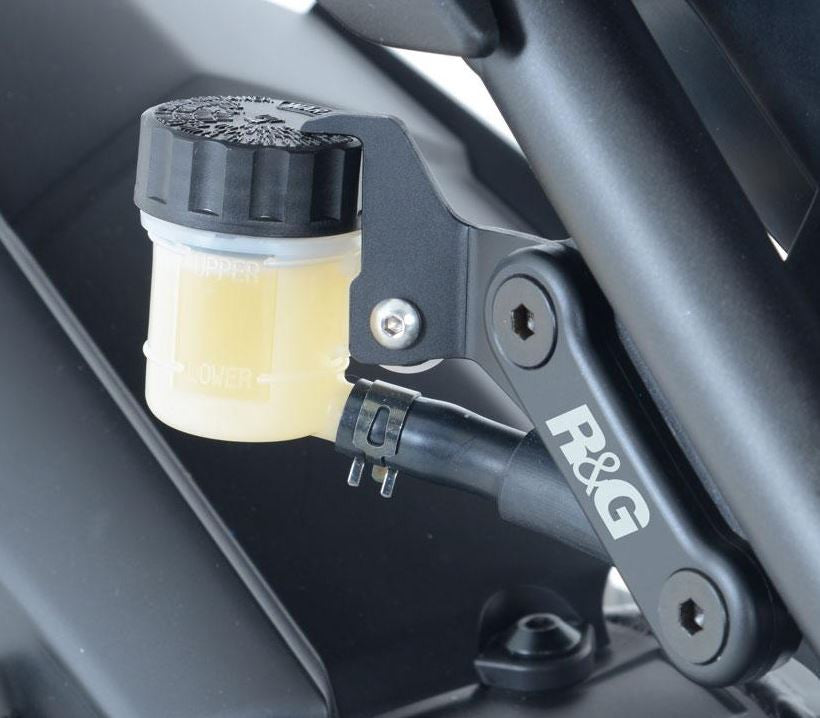 R&G Racing Left & Right Rear Footrest Blanking Plates with reservoir holder for Yamaha FZ-09 '14-'16 & FJ-09 '15