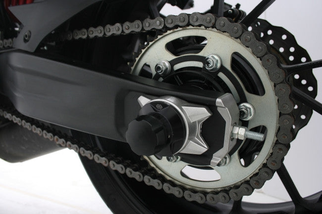 Gilles AP.GTA Rear Axle Protectors for the Yamaha FZ-07/MT-07 and XSR700