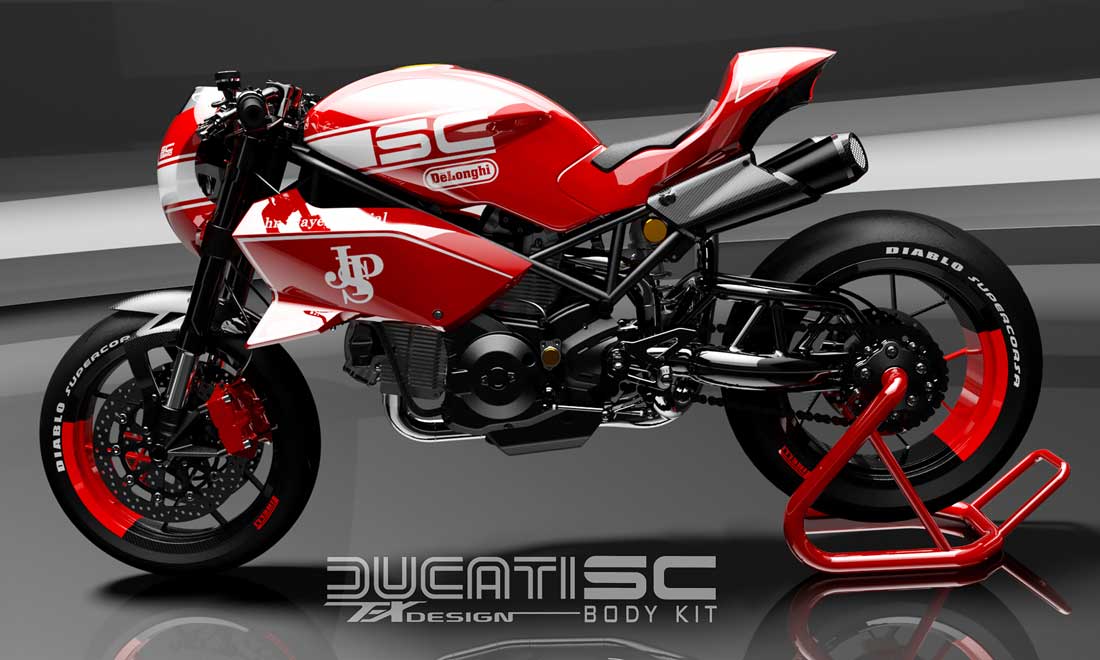 Paolo Tex Design SC-S2R Bodykits for Ducati Monster S2R 1000 (but will fit most Monsters from 02-08)