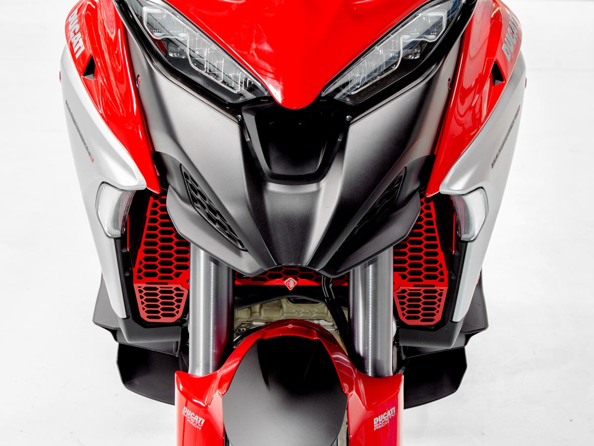 DBK Special Parts (Ducabike) Aluminum Radiator Guard for the Ducati Multistrada V4 / S / Sport