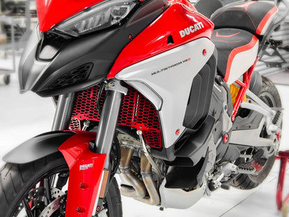 DBK Special Parts (Ducabike) Aluminum Radiator Guard for the Ducati Multistrada V4 / S / Sport