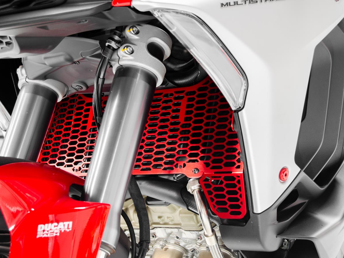 DBK Special Parts (Ducabike) Aluminum Radiator Guard for the Ducati Multistrada V4 / S / Sport