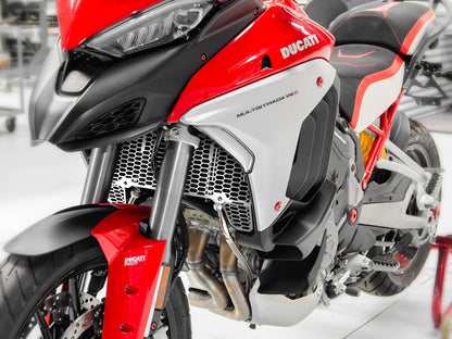 DBK Special Parts (Ducabike) Aluminum Radiator Guard for the Ducati Multistrada V4 / S / Sport