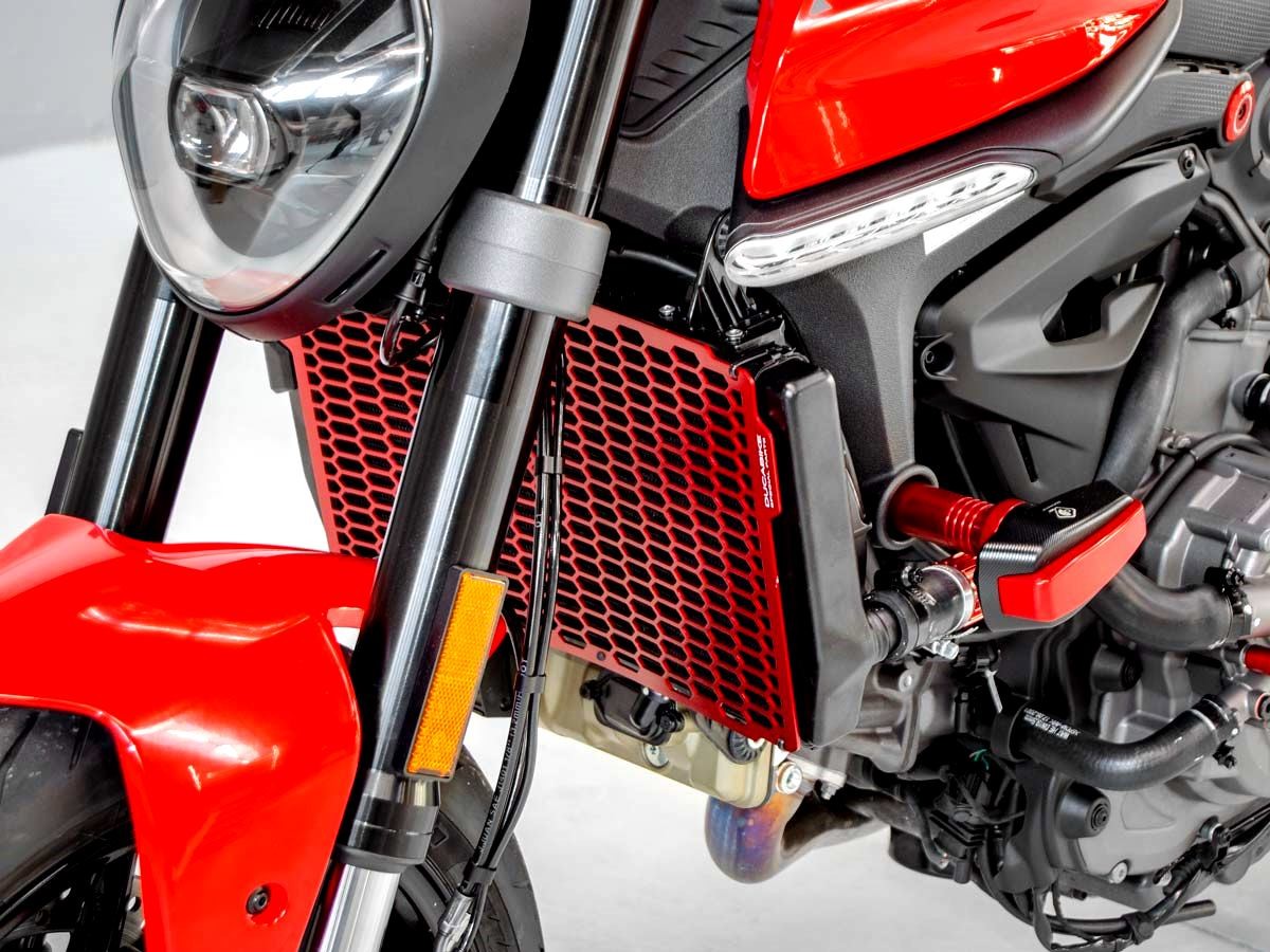 DBK Special Parts (Ducabike) Aluminum Radiator Guard for the Ducati Monster 937 / +