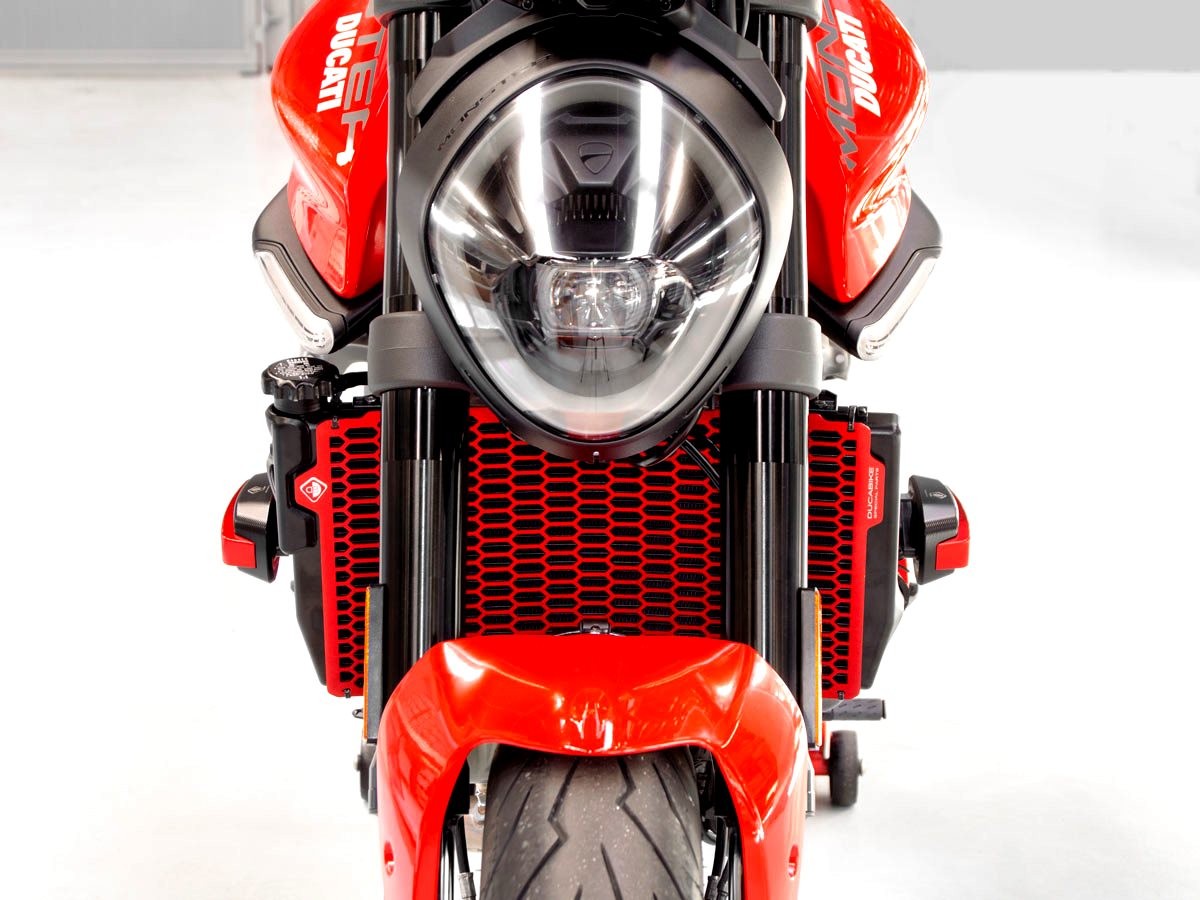 DBK Special Parts (Ducabike) Aluminum Radiator Guard for the Ducati Monster 937 / +