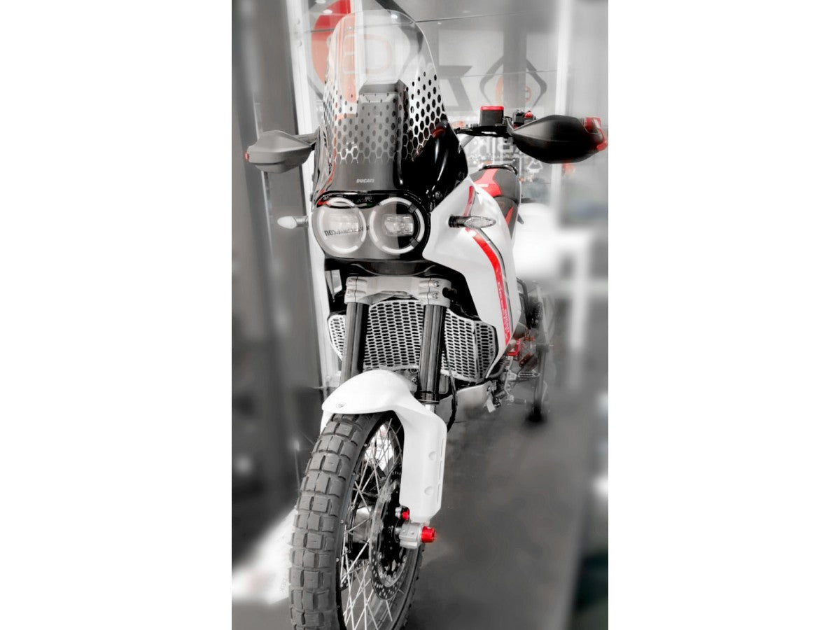 DBK Special Parts (Ducabike) Aluminum Radiator Guard for the Ducati DesertX