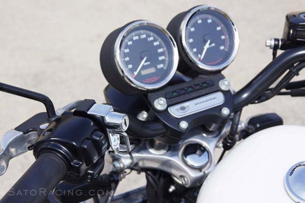Sato Racing Helmet Lock for Harley Davidson - Handlebar mount (one inch bar diameter)