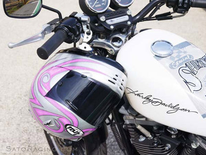 Sato Racing Helmet Lock for Harley Davidson - Handlebar mount (one inch bar diameter)