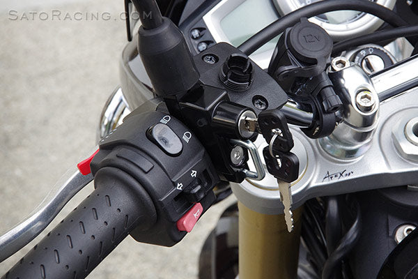 Sato Racing Universal Helmet Lock (Handlebar Mounted)