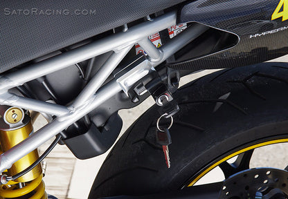 Sato Racing Helmet Lock for Ducati 1198 / 1098 / 848, Streetfighter and Hypermotard 1100 / 796