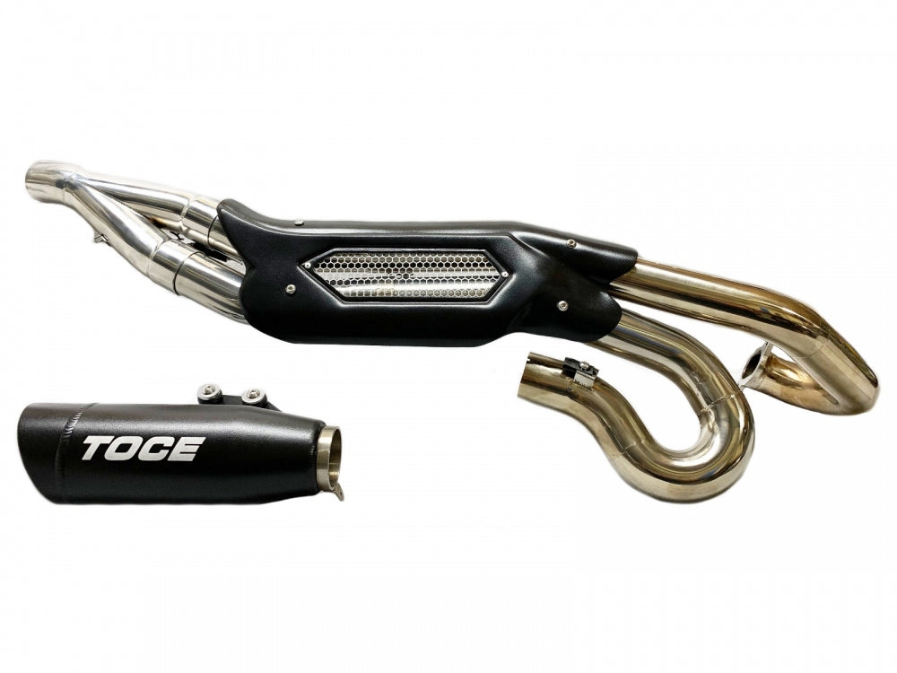 TOCE Performance Visor Tip Full 2 into 1 High Mount Exhaust System for Indian FTR 1200 (Flat Track Racer) (19-20)