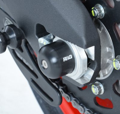 R&G Racing Rear Axle Sliders / Protectors for Ducati 899 /959 Panigale and Multistrada 950 /1200/1260 Enduro