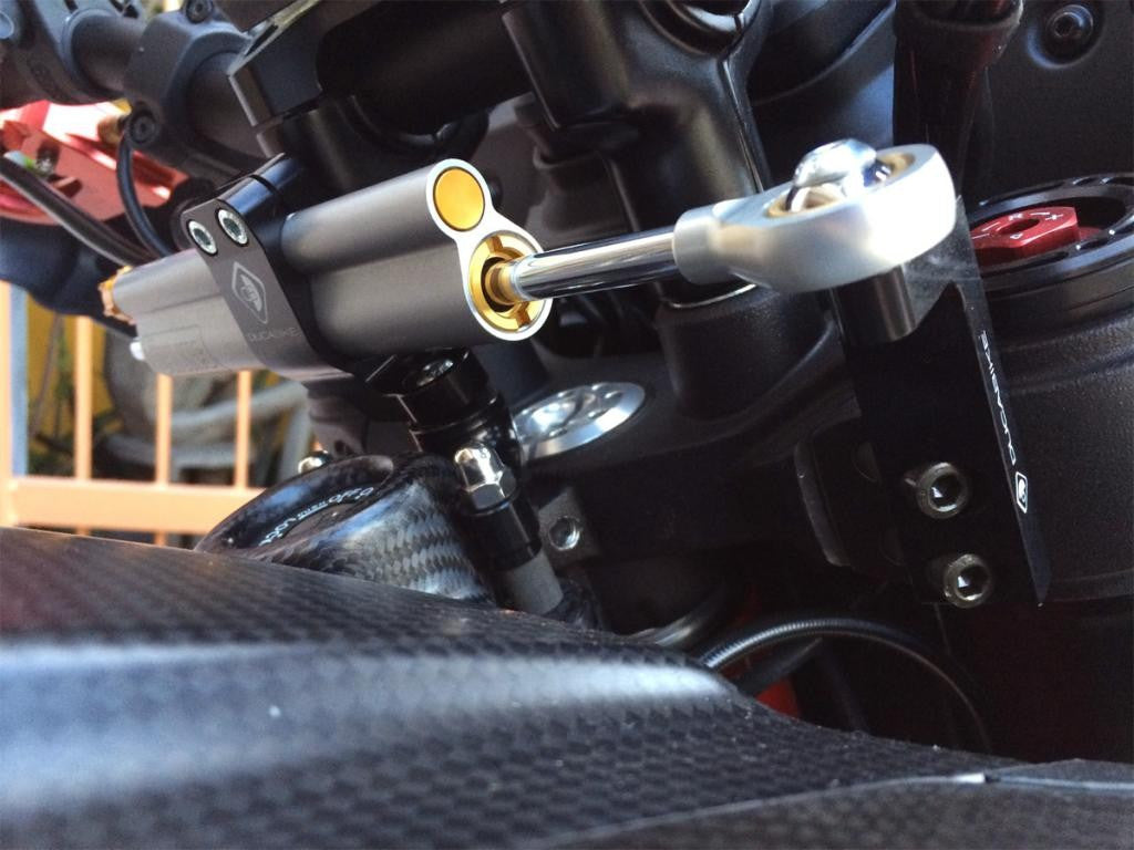DBK Special Parts (Ducabike) Steering Damper Mount for the Ducati Hypermotard / Hyperstrada 821 / 939 / SP