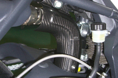 CARBONDRY - CARBON FIBER EXHAUST HEAT SHIELD FOR TRIUMPH STREET TRIPLE 2007-12