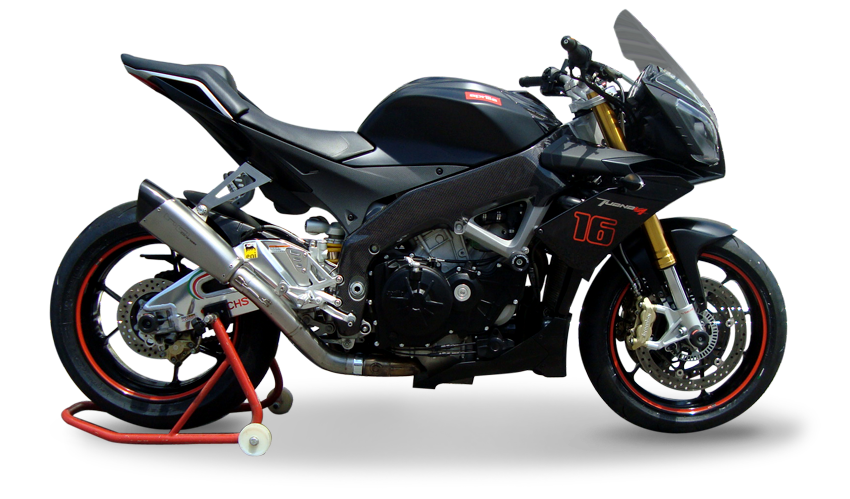 HP CORSE EVOXTREME Slip-on Exhaust with link pipe For Aprilla Tuono V4 (2011-2014)