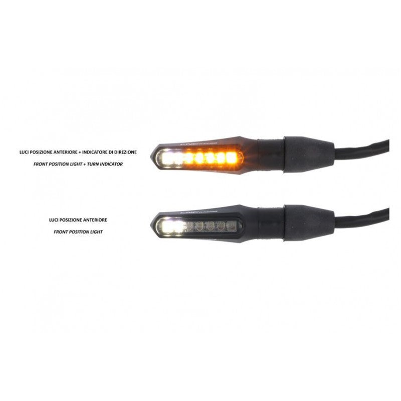 CNC Racing ABS Turn Signals "TASK" (pair) W/ Marker light (use on Front)