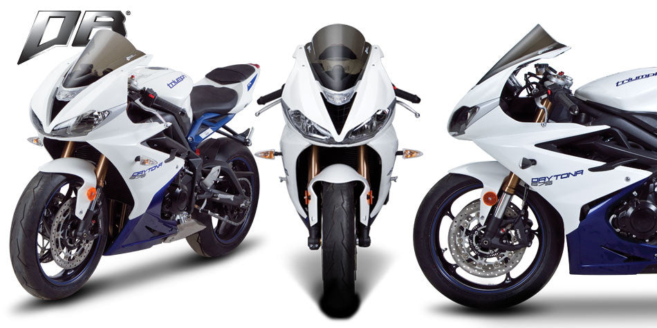 Zero Gravity Racing Windshields for the Triumph Daytona 675 /R (13-18) and Moto2 765 (2020+) w/ Black Vinyl Mask