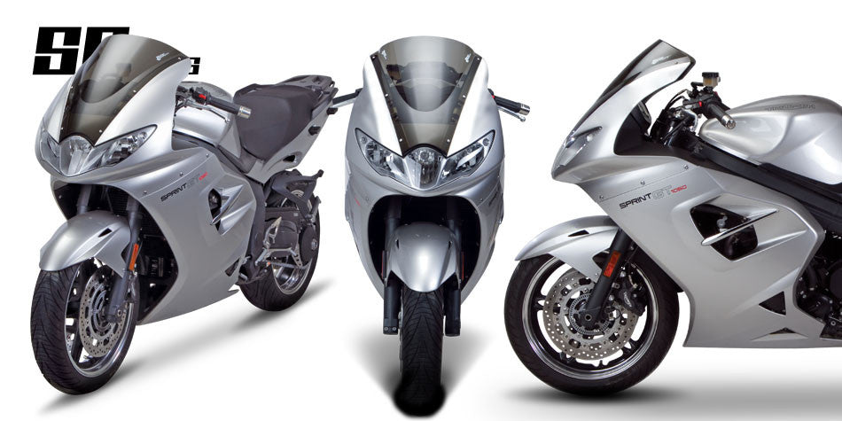 Zero Gravity Racing Windshields for the Triumph Sprint GT Dark Smoke w/o Mask  (2011-2013)