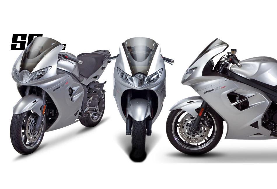 Zero Gravity Racing Windshields for the Triumph Sprint GT / With Black Vinyl Mask  (2011-2013)