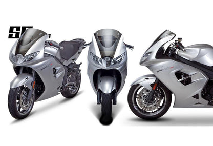 Zero Gravity Racing Windshields for the Triumph Sprint GT / With Black Vinyl Mask  (2011-2013)