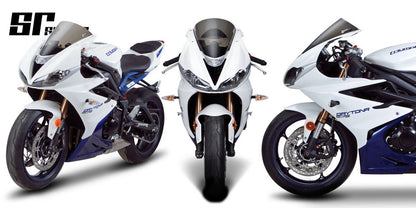 Zero Gravity Racing Windshields for the Triumph Daytona 675 /R (13-18) and Moto2 765 (2020+) w/ Black Vinyl Mask