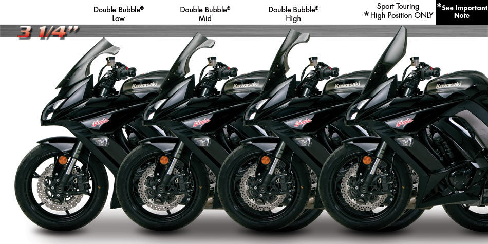 Zero Gravity Racing Windshields for the Kawasaki Ninja 1000 / Z1000SX (2011-2016)
