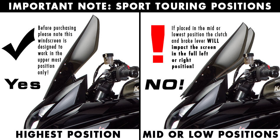Zero Gravity Racing Windshields for the Kawasaki Ninja 1000 / Z1000SX (2011-2016)