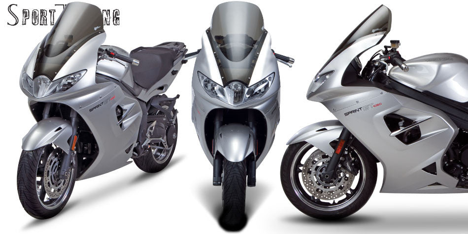 Zero Gravity Racing Windshields for the Triumph Sprint GT Dark Smoke w/o Mask  (2011-2013)