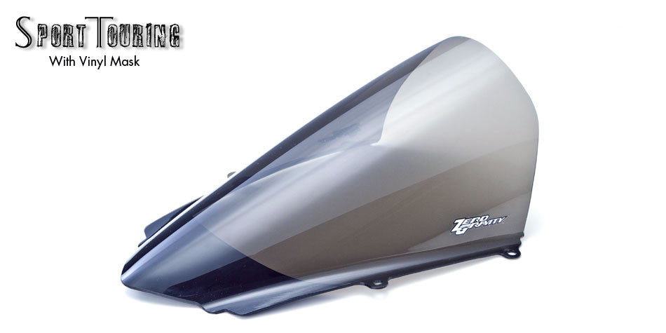 Zero Gravity Racing Windshields for the Triumph Daytona 675 /R (13-18) and Moto2 765 (2020+) w/ Black Vinyl Mask