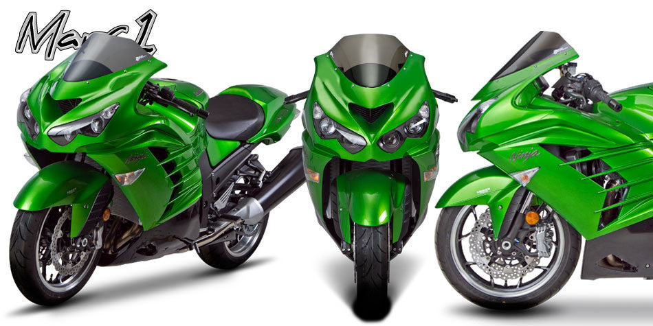 Zero Gravity Racing Windshields for the Kawasaki ZZR1400 (2006-2018), Kawasaki ZX-14/R (2006-2018)