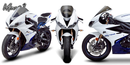 Zero Gravity Racing Windshields for the Triumph Daytona 675 /R (13-18) and Moto2 765 (2020+) w/ Black Vinyl Mask