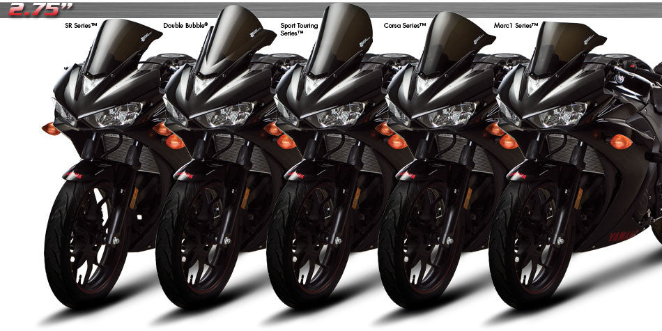 Zero Gravity Racing Windshields for the Yamaha YZF-R3 / R25 (2015-2018)