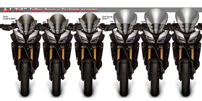 Zero Gravity Racing Windshields for the Yamaha FJ-09 Special Color "43" Lt Gray Tint  (2015-2016)