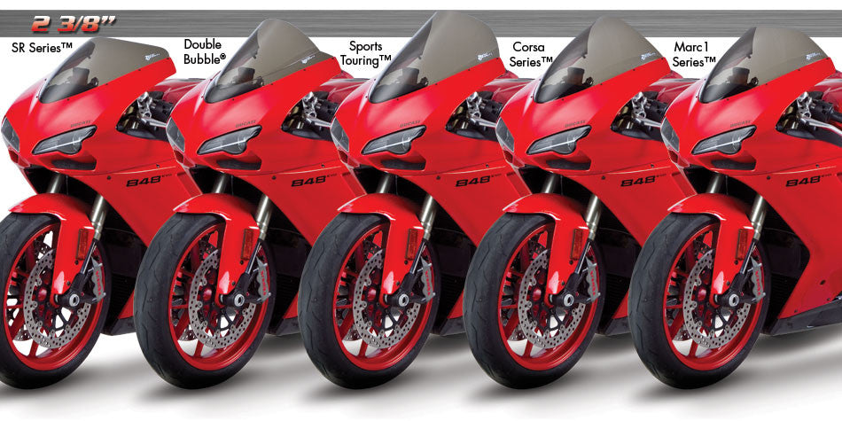 Zero Gravity Racing Windshields for the Ducati 1198 / 1098 / 848
