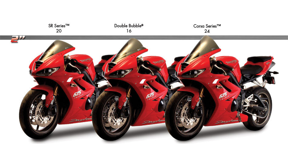 Zero Gravity Racing Windshields for the Triumph Daytona 675 /R (2009-2012)