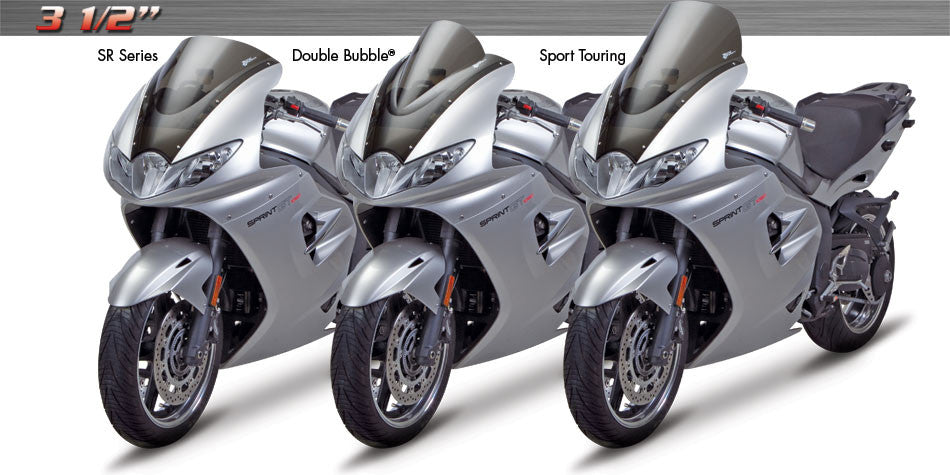 Zero Gravity Racing Windshields for the Triumph Sprint GT Dark Smoke w/o Mask  (2011-2013)