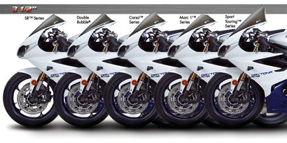 Zero Gravity Racing Windshields for the Triumph Daytona 675 /R (13-18) and Moto2 765 (2020+) w/ Black Vinyl Mask