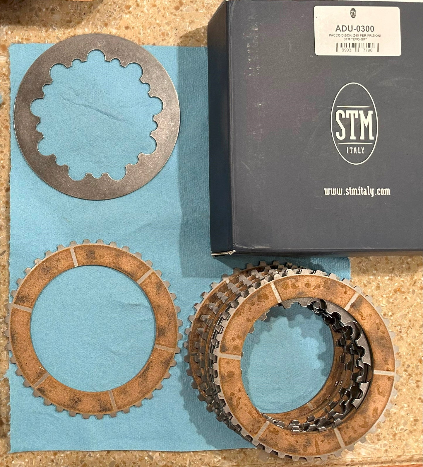 STM Replacement 40 tooth Clutch Plates for some GP EVO Slipper Clutch Dry Clutch Conversion Kits and Panigale V4 R (2023)