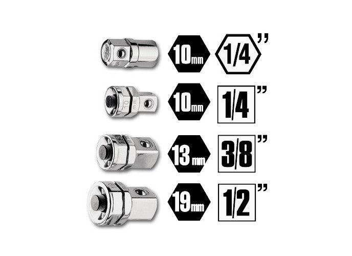 Beta Tools Model 123  K4-Kit 1 Bit Adapters + 4 Adapters