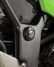 R&G Racing upper frame insert for Kawasaki Ninja 250 '08-'12 and Kawasaki Ninja 300 '13-15  Sold as a singles (2 required per bike)