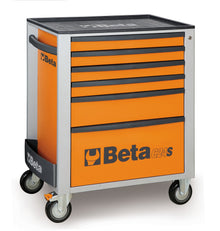 Beta Tools Model C24S  6/O-Mobile Roller Cab 6 Drawers Orange