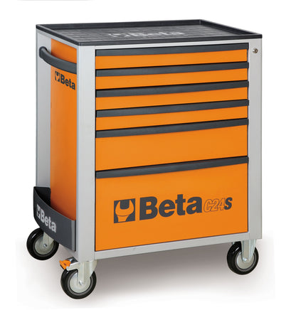 Beta Tools Model C24S  6/O-Mobile Roller Cab 6 Drawers Orange
