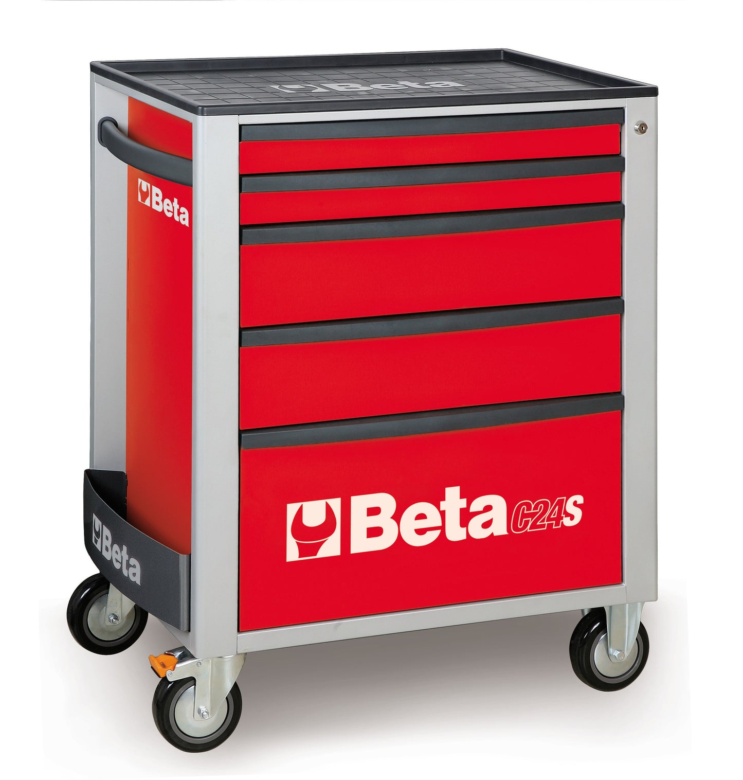 Beta Tools Model C24S  5/R-Mobile Roller Cab 5 Drawers Red