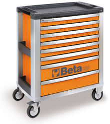 Beta Tools Model C39  O/8-Mobile Roller Cab 8 Drawers Orange