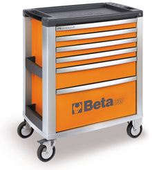 Beta Tools Model C39  O/6-Mobile Roller Cab 6 Drawers Orange