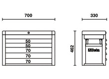 Beta Tools Model C23S  G-Portable Tool Chest Grey