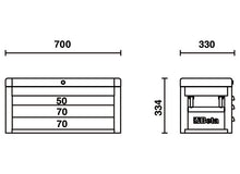 Beta Tools Model C22S  G-Portable Tool Chest Grey