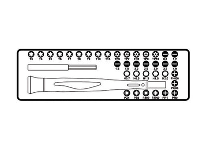 Beta Tools Model 1256  C36-2-36 Bits + Magnetic Extension