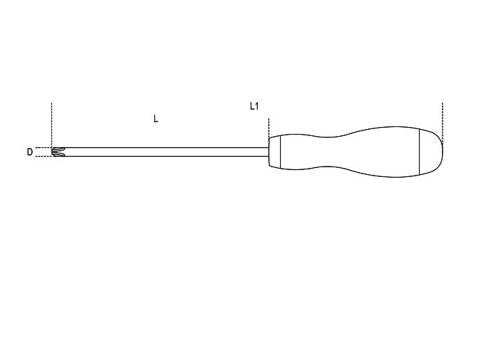 Beta Tools Model 1202  9.5X200mm-Screwdrivers Cross Head Philips