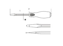 Beta Tools Model 1241  10X200mm-Screwdrivers Steel Head
